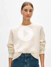 Load image into Gallery viewer, Cashmere Ribbed Saddle Sleeve Crewneck