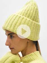 Load image into Gallery viewer, Cashmere Blend Ribbed Beanie