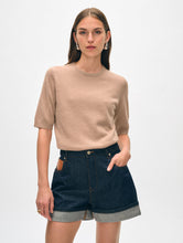 Load image into Gallery viewer, Cashmere Elbow Sleeve Tee