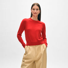 Load image into Gallery viewer, Cashmere Shrunken Crewneck