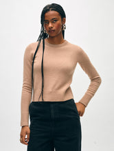 Load image into Gallery viewer, Cashmere Shrunken Crewneck