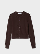 Load image into Gallery viewer, Cashmere Button Crewneck Cardigan