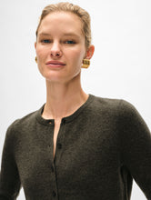 Load image into Gallery viewer, Cashmere Button Crewneck Cardigan