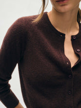 Load image into Gallery viewer, Cashmere Button Crewneck Cardigan