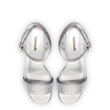 Load image into Gallery viewer, Dolly Crystal Sandal In Gray Suede