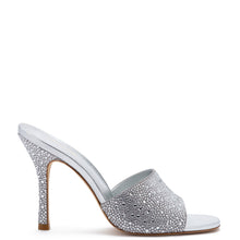 Load image into Gallery viewer, Colette Crystal Mule In Gray Suede