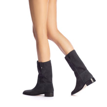 Load image into Gallery viewer, Barb Boot In Dark Gray Suede