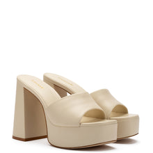 Load image into Gallery viewer, Dolly Mule In Ivory Leather