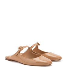 Load image into Gallery viewer, Blair Flat Mule In Tan Patent Leather