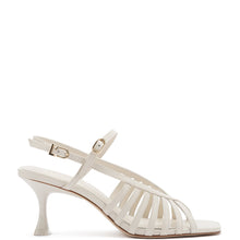 Load image into Gallery viewer, Leandra Sandal In Ivory Leather