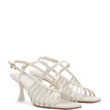 Load image into Gallery viewer, Leandra Sandal In Ivory Leather