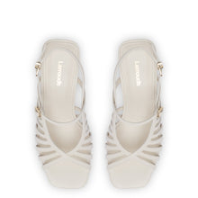 Load image into Gallery viewer, Leandra Sandal In Ivory Leather