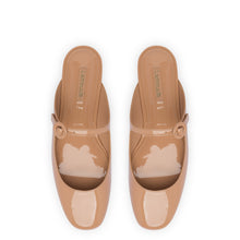 Load image into Gallery viewer, Blair Flat Mule In Tan Patent Leather