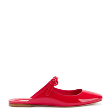 Load image into Gallery viewer, Blair Flat Mule In Scarlet Patent Leather