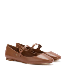 Load image into Gallery viewer, Blair Ballet Flat In Caramel Leather