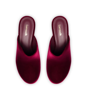 Miso Platform Clog In Wine Velvet