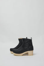 Load image into Gallery viewer, No.6 5&quot; Pull on Shearling Clog Boot on Mid Tread in Ink Aviator on White Base