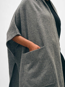 Merino Cashmere Open Poncho