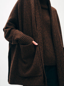 Merino Cashmere Open Poncho