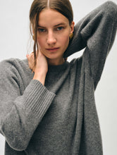 Load image into Gallery viewer, Cashmere Saddle Sleeve Crewneck