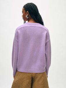 Cashmere Saddle Sleeve Crewneck