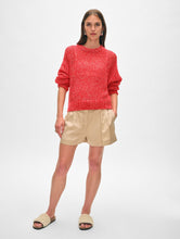 Load image into Gallery viewer, Cashmere Marled Mesh Crewneck