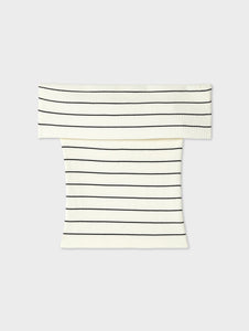 Organic Cotton Ribbed Off The Shoulder Top