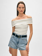 Load image into Gallery viewer, Organic Cotton Ribbed Off The Shoulder Top