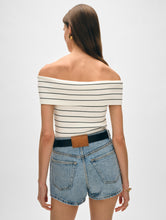 Load image into Gallery viewer, Organic Cotton Ribbed Off The Shoulder Top