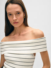 Load image into Gallery viewer, Organic Cotton Ribbed Off The Shoulder Top