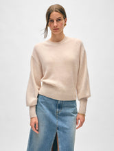 Load image into Gallery viewer, Cashmere Blouson Sleeve Crewneck