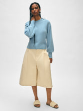 Load image into Gallery viewer, Cashmere Blouson Sleeve Crewneck