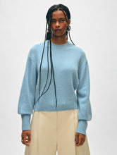 Load image into Gallery viewer, Cashmere Blouson Sleeve Crewneck