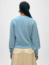 Load image into Gallery viewer, Cashmere Blouson Sleeve Crewneck