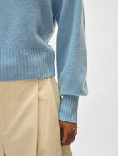 Load image into Gallery viewer, Cashmere Blouson Sleeve Crewneck