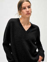 Load image into Gallery viewer, Cashmere Relaxed V Neck