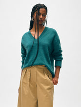 Load image into Gallery viewer, Cashmere Relaxed V Neck