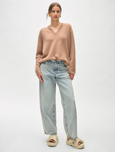 Load image into Gallery viewer, Cashmere Relaxed V Neck