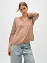 Load image into Gallery viewer, Cashmere Relaxed V Neck