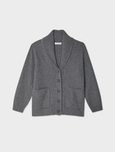 Load image into Gallery viewer, Merino Blend Marled Shawl Collar Coatigan