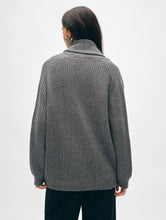 Load image into Gallery viewer, Merino Blend Marled Shawl Collar Coatigan