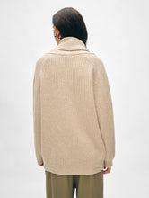 Load image into Gallery viewer, Merino Blend Marled Shawl Collar Coatigan