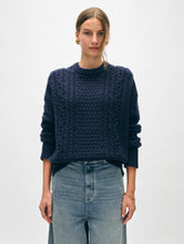 Load image into Gallery viewer, Merino Cashmere Cable Crewneck