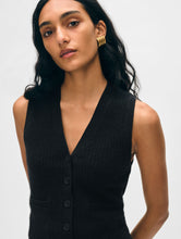 Load image into Gallery viewer, Cashmere Ribbed Button Vest