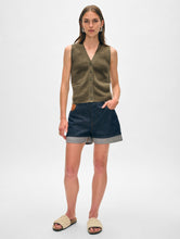 Load image into Gallery viewer, Cashmere Ribbed Button Vest