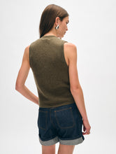 Load image into Gallery viewer, Cashmere Ribbed Button Vest