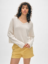 Load image into Gallery viewer, Cashmere Cuffed V Neck