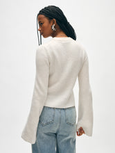 Load image into Gallery viewer, Cashmere Fluted Sleeve Top