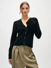 Load image into Gallery viewer, Cashmere Fluted Sleeve Cardigan