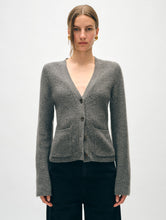 Load image into Gallery viewer, Cashmere Fluted Sleeve Cardigan